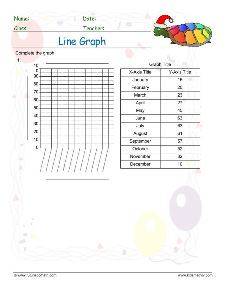 Line Graph worksheet